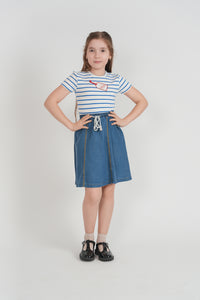 Girls Cotton Spandex "Tag Collection" T Shirt
