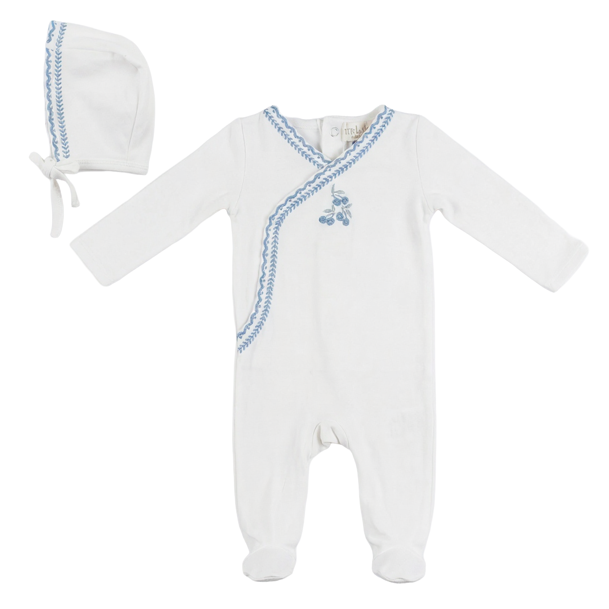Baby Cotton Spandex Boys Wrap Layette With Cherries