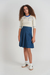 Color Block Girls Camp T Shirt
