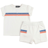Multi Colors Stripes Print 2 PC