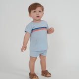 Multi Colors Stripes Print 2 PC