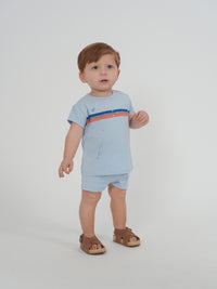 Multi Colors Stripes Print 2 PC