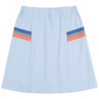 Girls Multi Color Stripes Print Midi Skirt