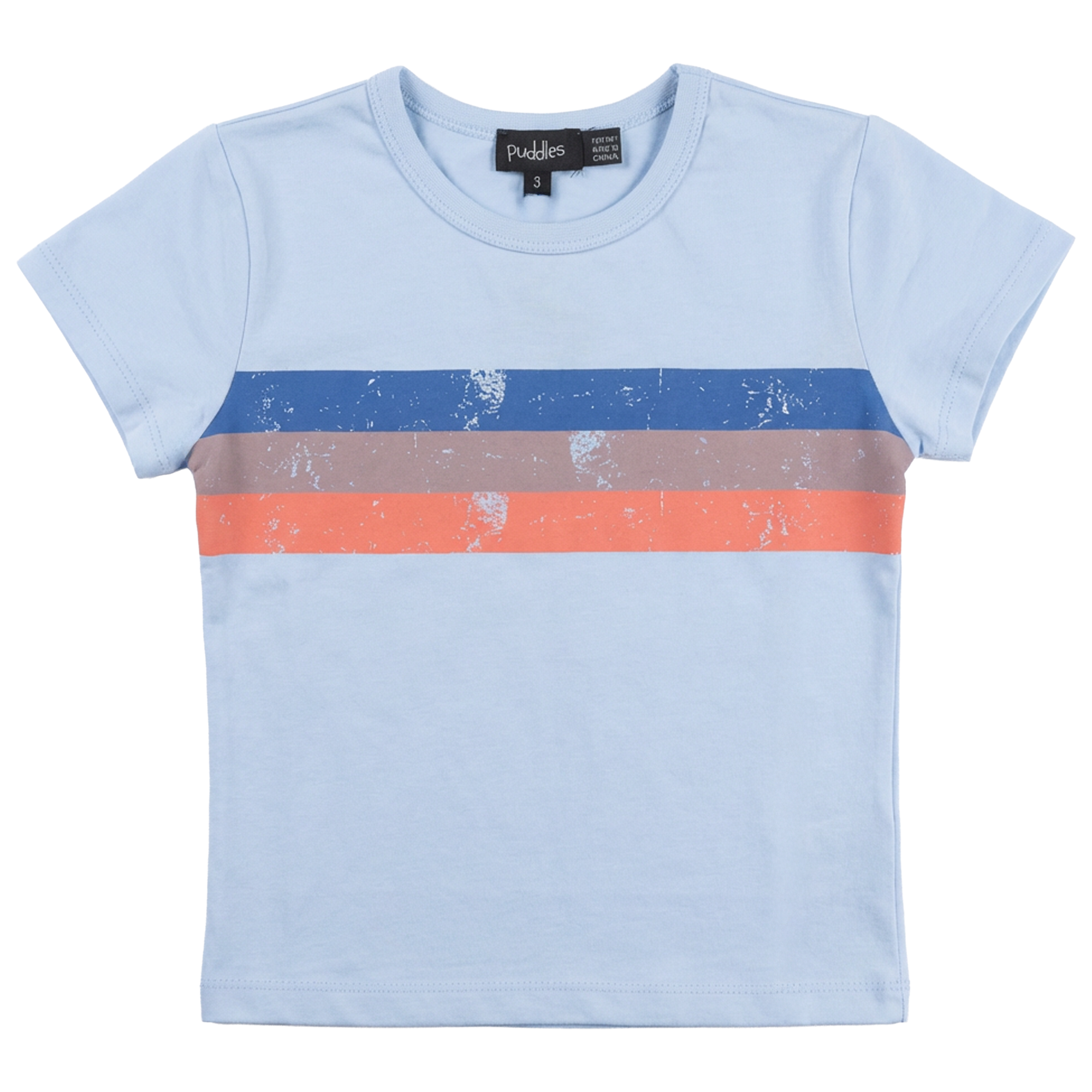 Boys Multi Color Stripes Print T Shirt