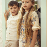 Girls Boarder Floral Dress