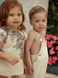 Boarder Floral Baby Girls 2 PC