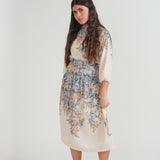 Girls Boarder Floral Blouse And Skirt Set