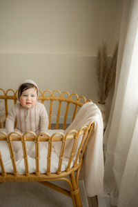 Baby Striped Pointel Knit Stretchy