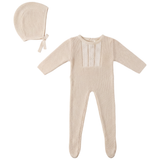 Baby Striped Pointel Knit Stretchy