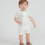 Seersucker Boys Wrap Jacket Set