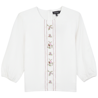 Girls Embroidery Floral Front Colomn 2 PCS