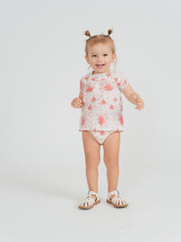 Girls Floral Printed 2 PC