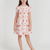 Girls Floral Printed Dress
