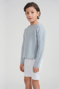 Boys Wrap Cotton Knit Cardigan