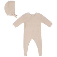 Baby Fake Wrap Cotton Knit Onesie