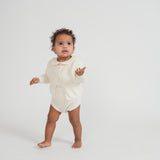 Baby Girls Cotton Shirt With Knitted Shorts And Cardigan Set