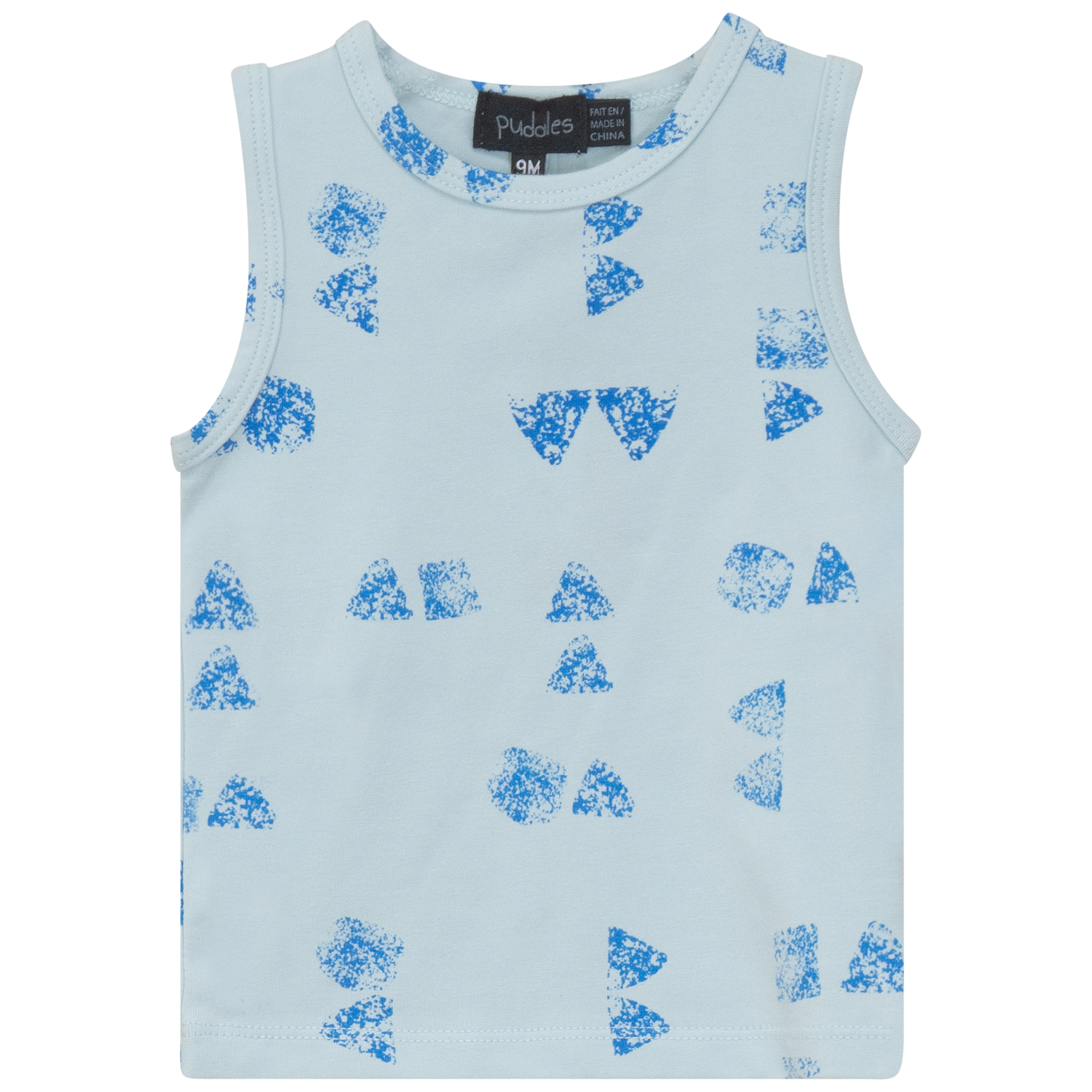 Faded Printed Sleeveless Top And Shorts Set