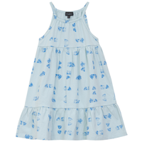 Girls Faded Printed Tiered Jumper