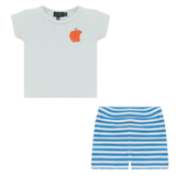 Boys Cotton Terry "Peach" 2 PC Short Set