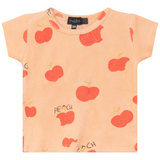 Baby Girls Cotton Terry "Peach" 2 PC Short Set