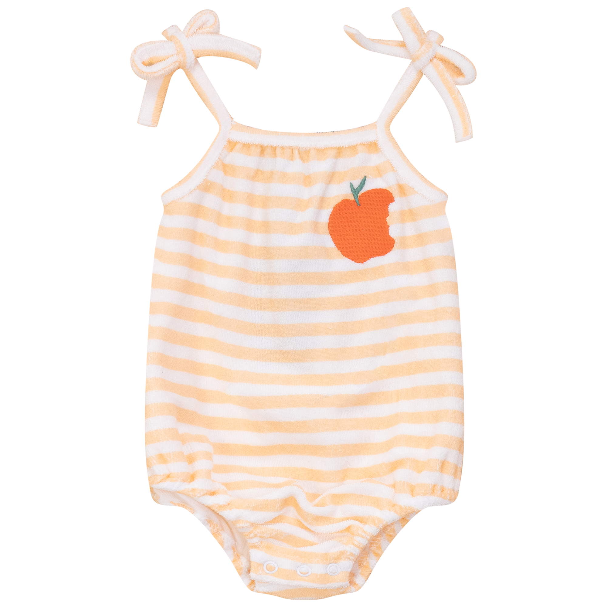 Baby Girls Cotton Terry "Peach" Bubble