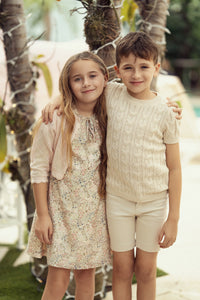 Boys Mix Cable Knit Sweater
