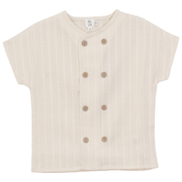 Boys Textured Linen Button Down Shirt