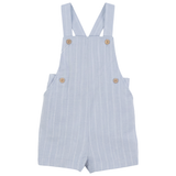 Boys Textured Linen Baby Overall