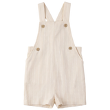 Boys Textured Linen Baby Overall