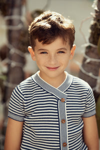 Boys Wrapped Knit Sweater