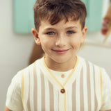 Boys Checkered Knit Sweater