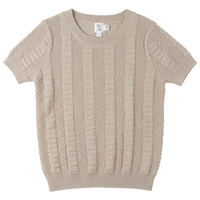 Boys Textured Colomn Design Knit Sweater