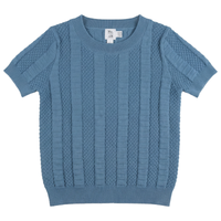 Boys Textured Colomn Design Knit Sweater