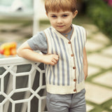 Boys Knit Striped Vest
