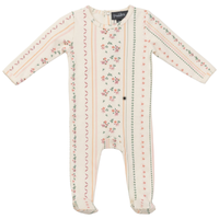 Printed Cotton Rib Baby Onesie