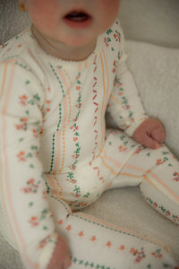 Printed Cotton Rib Baby Onesie