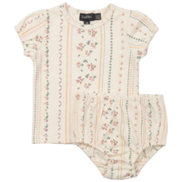 Printed Cotton Rib Baby 2 PC Set