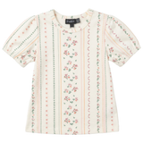 Printed Cotton Rib Girls T Shirt