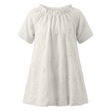 Girls Floral Embroidery With Applique Dress