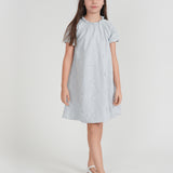 Girls Floral Embroidery With Applique Dress
