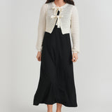 Girls Eyelet Bow Cardi And Robe Set