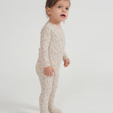 Baby Cotton Rib Floral Onesie