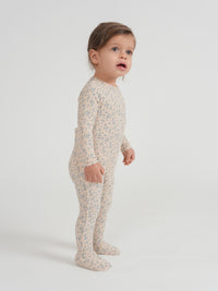 Baby Cotton Rib Floral Onesie