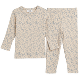 Girls Cotton Rib Floral 2 PC