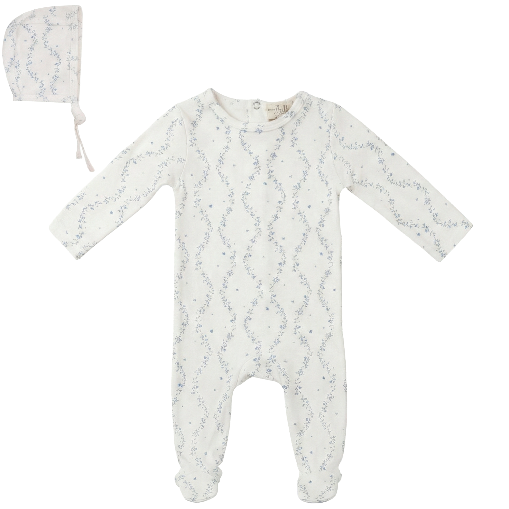 Baby Cotton Spandex Boys Vine Layette