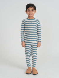 Boys Lemonade Rib Striped 2 PC