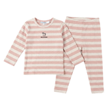 Girls Lemonade Rib Striped 2 PC
