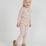 Girls Lemonade Rib Striped 2 PC