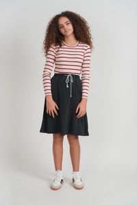 Ribbed Striped T Shirt