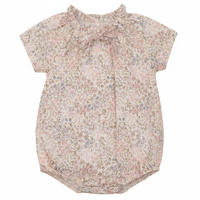 Girls Cotton Floral Bubble